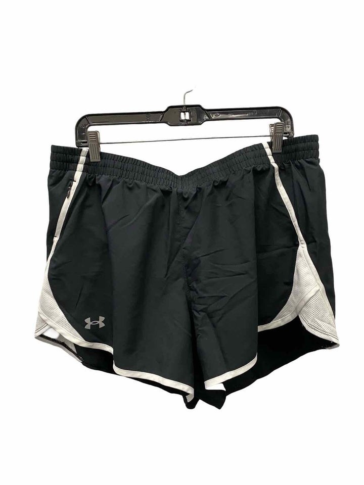 Under Armour Size XL Black White Athletic Shorts