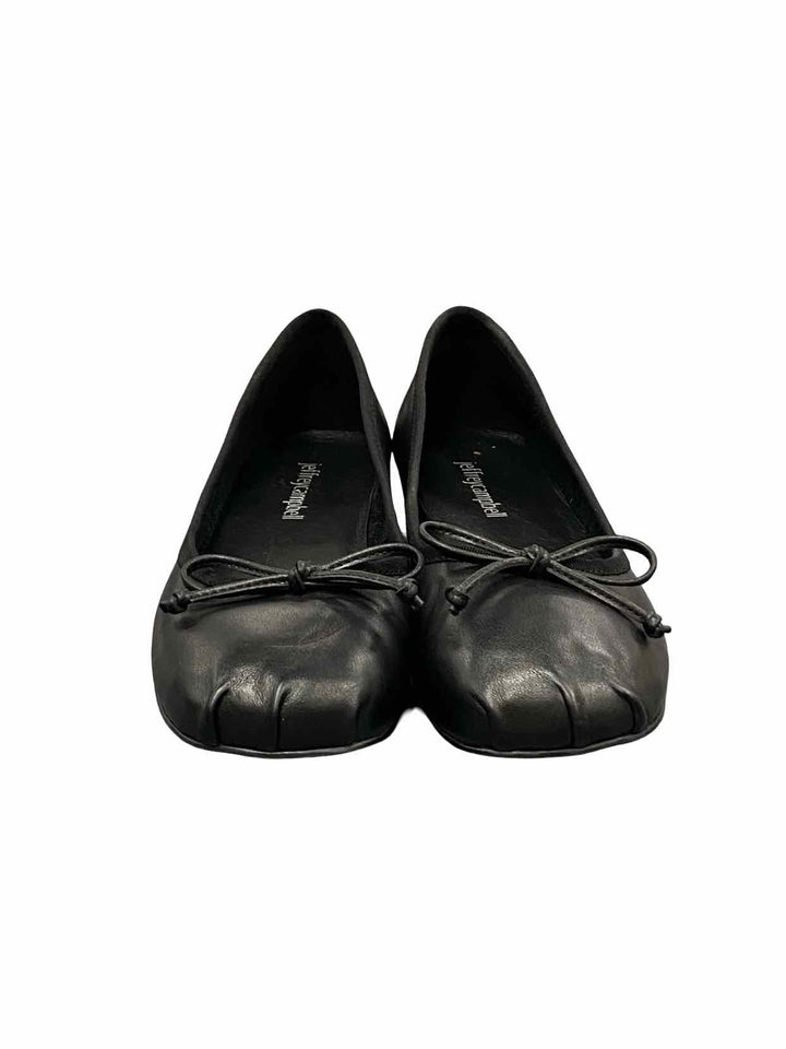 Jeffrey Campbell Shoe Size 6 Black Leather NWT "Tutu" Flats