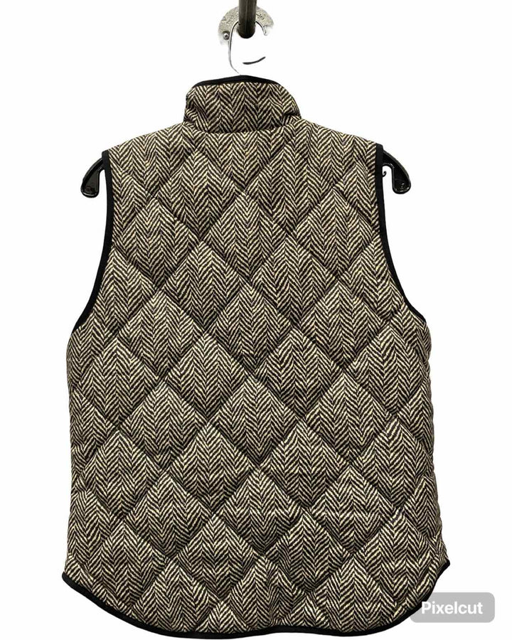 J Crew Size S Black Yellow Print Vest (Outdoor)