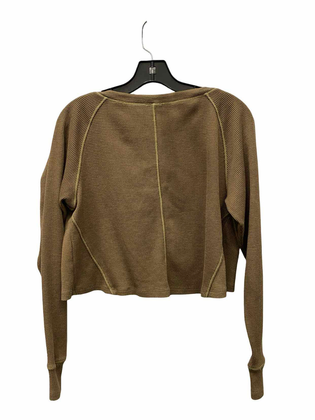 Free People Size S Brown Long Sleeve Shirts