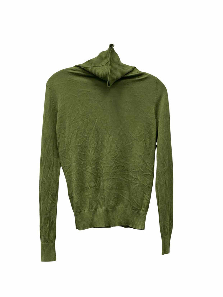 August Silk Size S Green Sweater