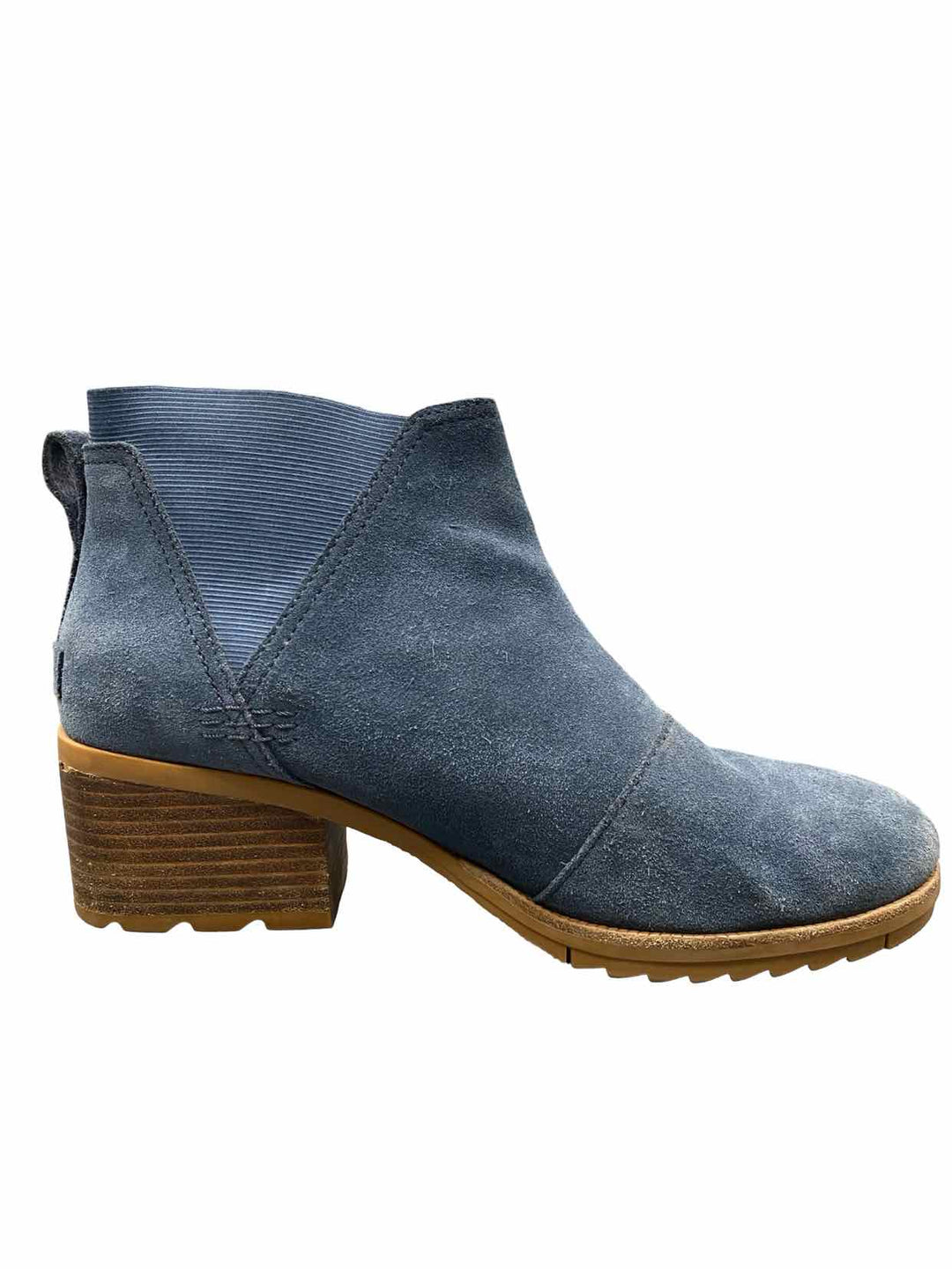 Sorel Shoe Size 11 Blue Suede Cate Chelsea Boots(Ankle)