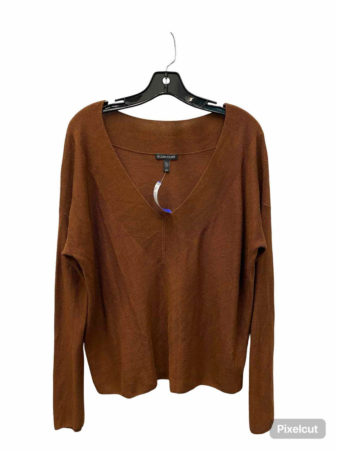 Eileen Fisher Size L Brown 90% tencel 10%lyocell Sweater