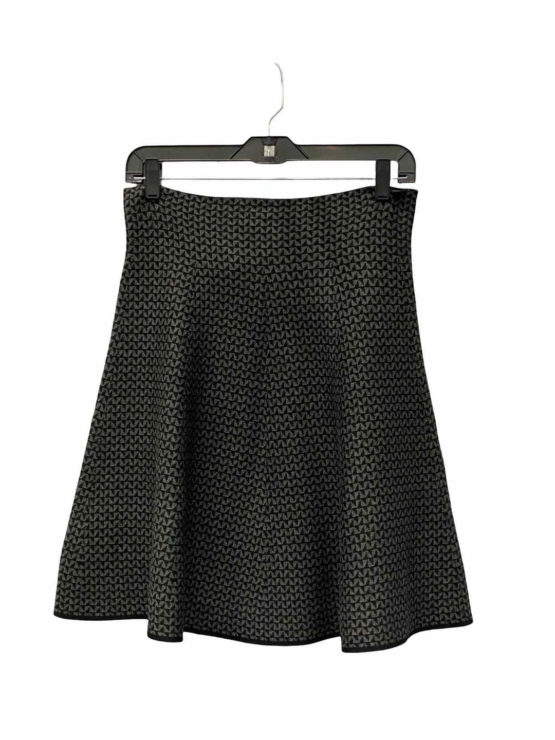 Max Studio Size L Gray Print Skirt