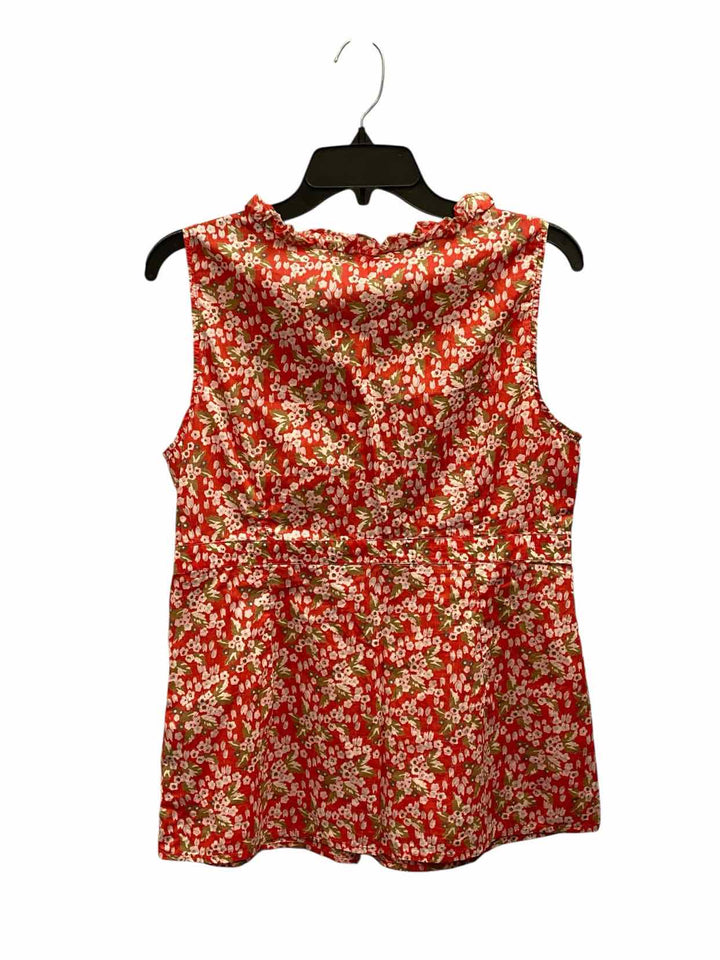 boden Size 10 Red Floral Tank Top