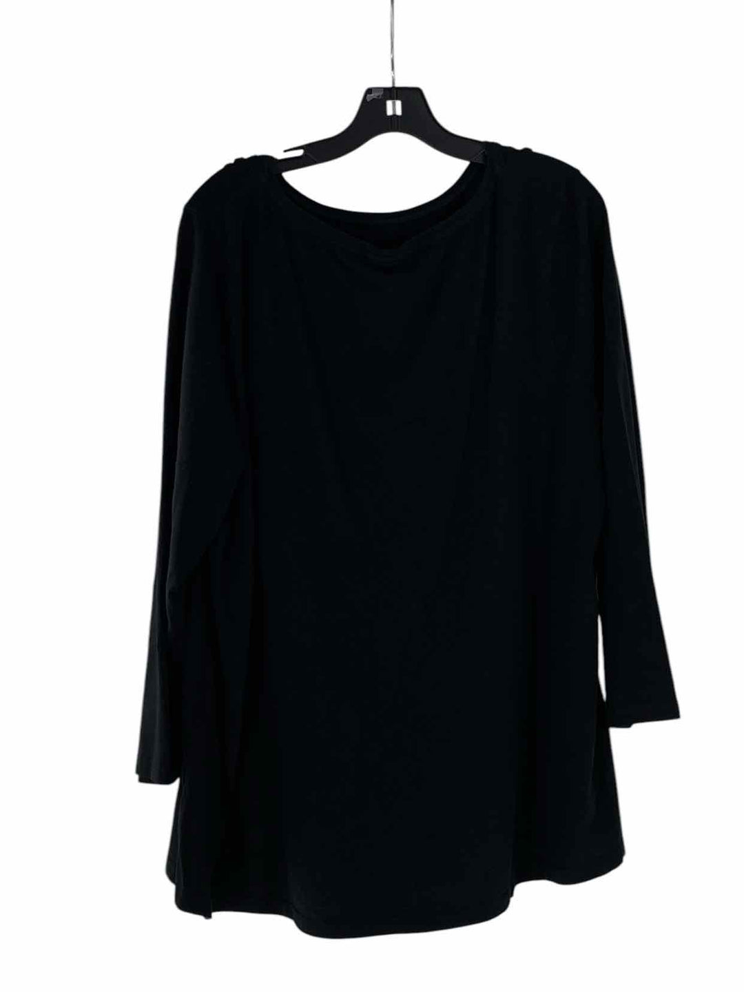 J Jill Size 3X Black Long Sleeve Shirts