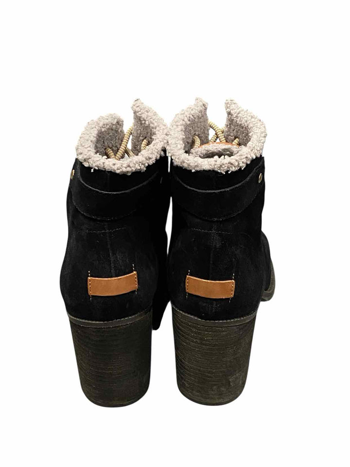 Dr. Scholls Shoe Size 9.5 Black Suede Loni Boots(Ankle)