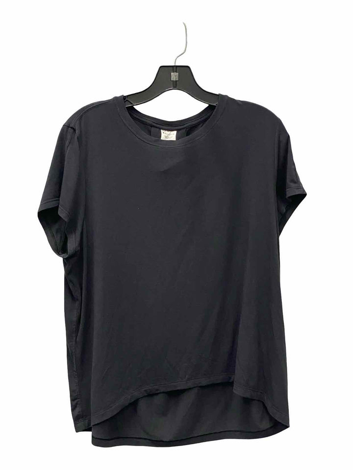 Athleta Size S Black Athletic Short Sleeve