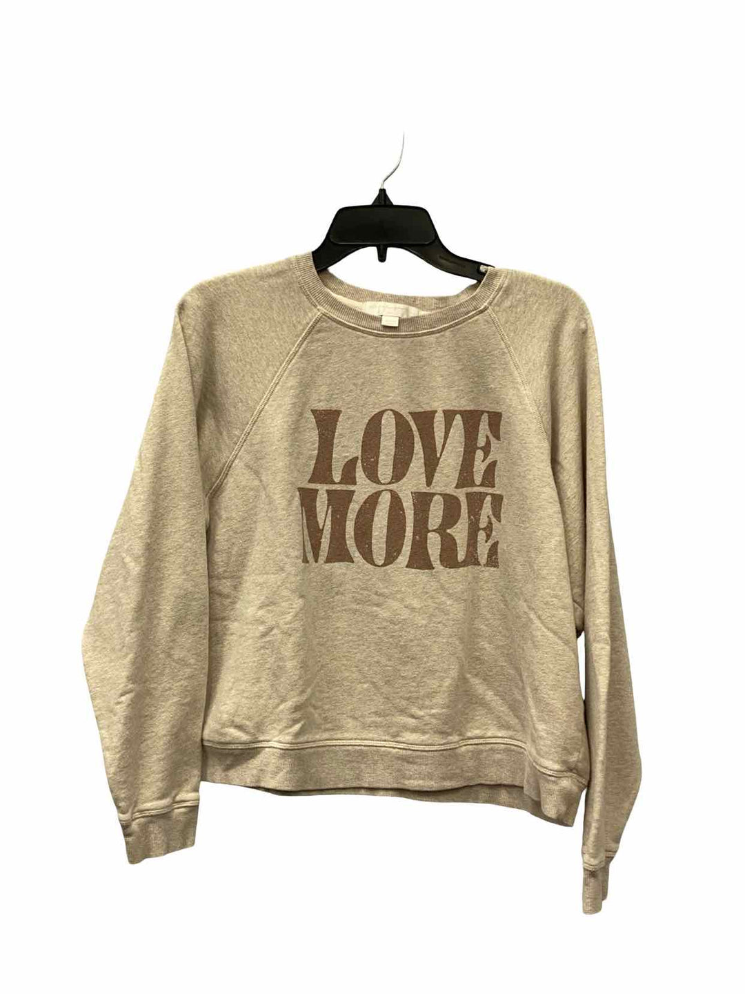 Spiritual Gangster Size Small Beige Print Print Sweatshirt