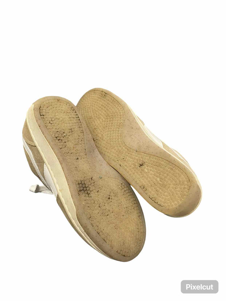 Rag & Bone Shoe Size 37.5 Dove/Sand Suede/Leather Retro Court Sneakers