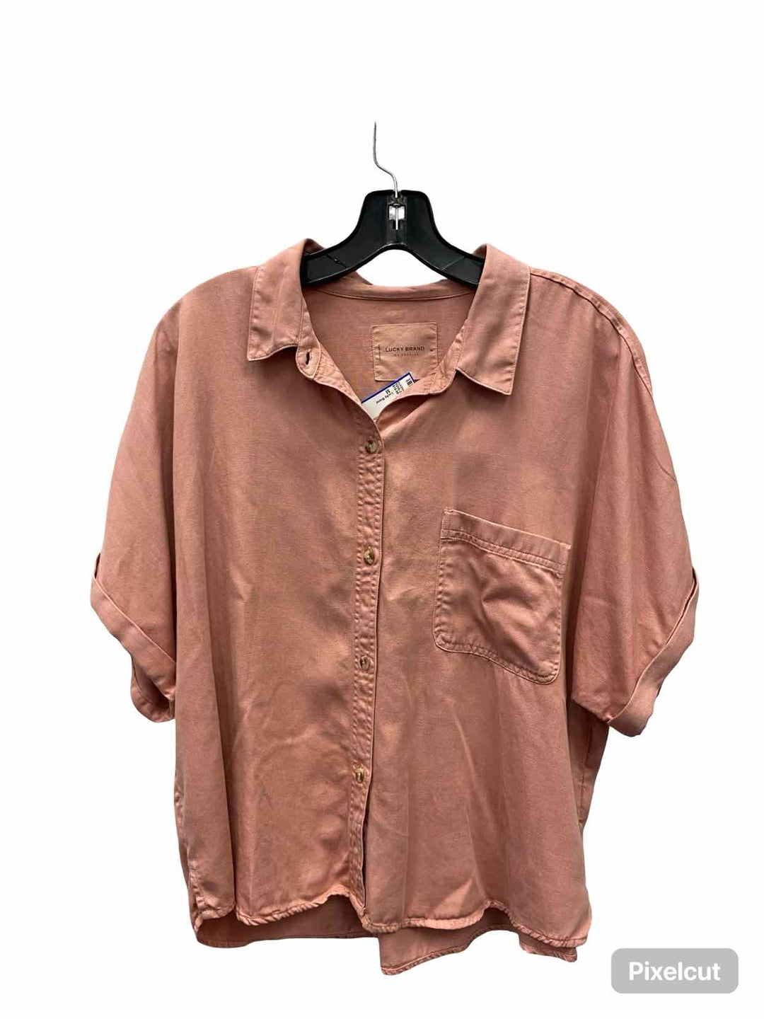 Lucky Brand Size M Pink Short Sleeve Shirts