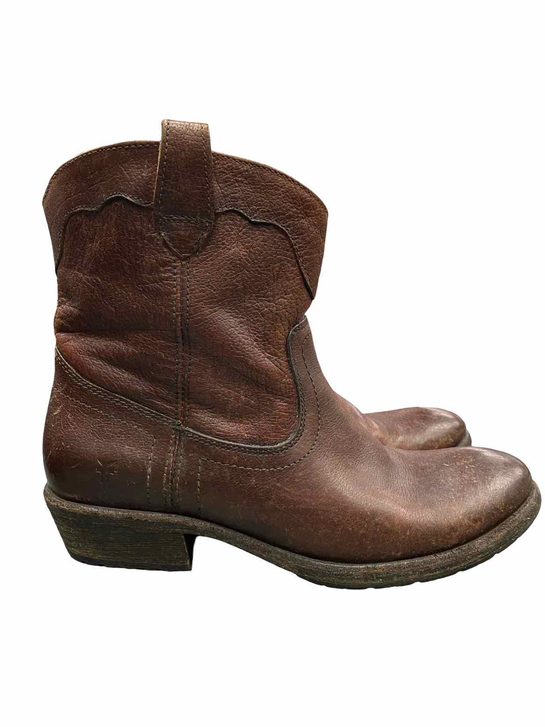 Frye Shoe Size 8 Brown Leather Boots(Ankle)