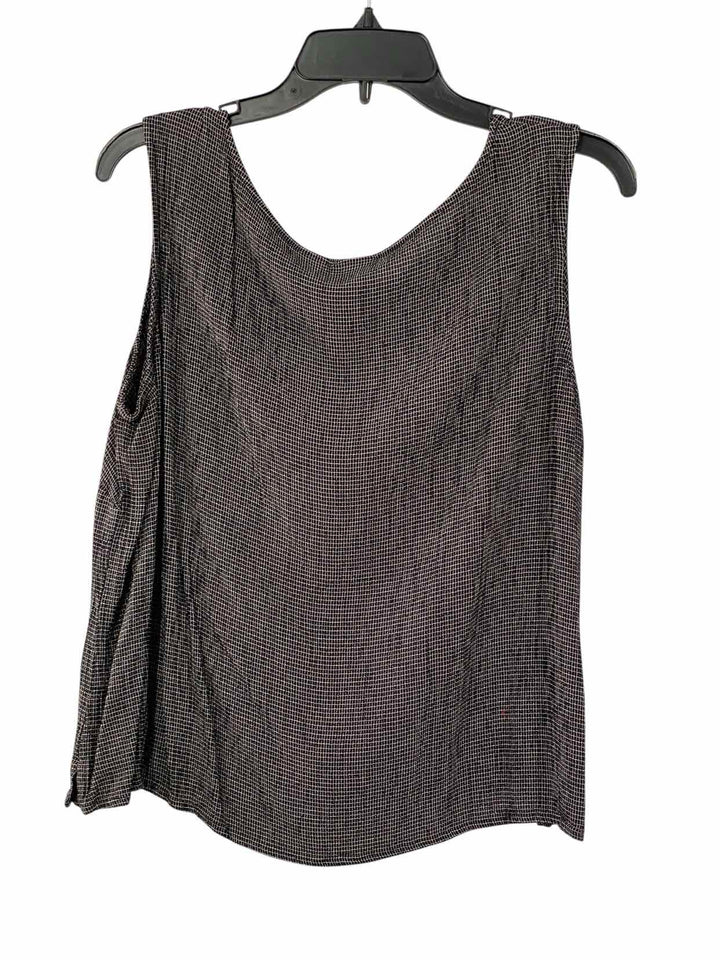 Emma James Size 18W Black White Tank Top