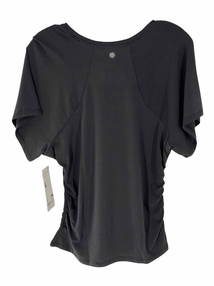 Athleta Size M Black Athletic Short Sleeve