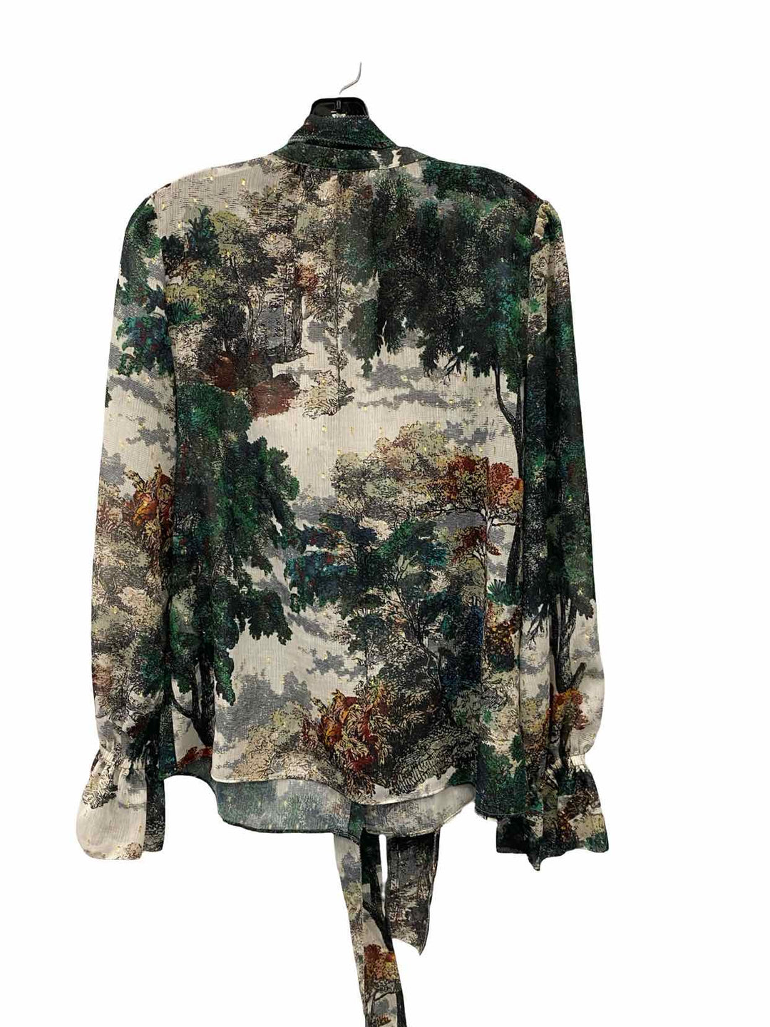 White House Black Market Size M Galaxy Multi Long Sleeve Shirts