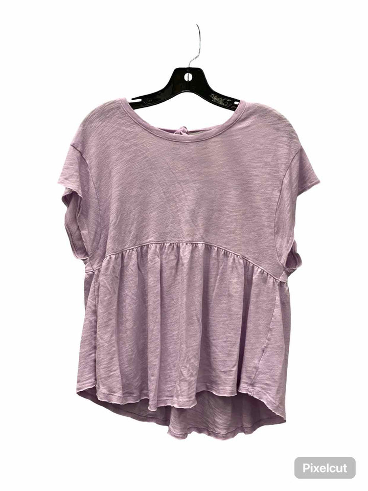 American Eagle Size M Light Purple Short Sleeve Shirts