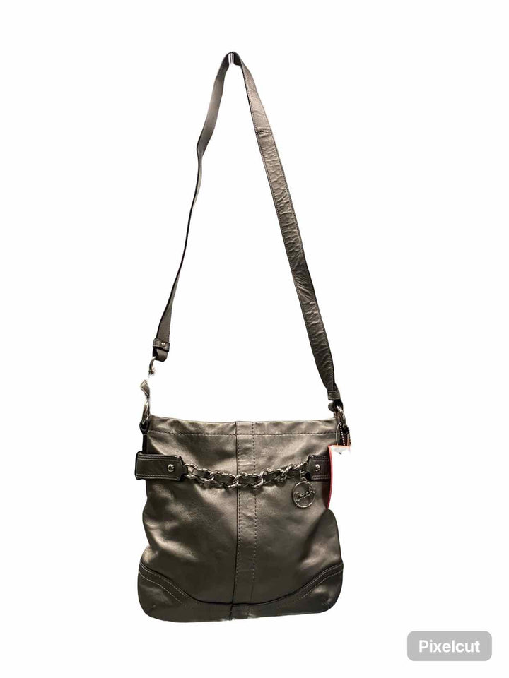 COACH Silver Shoulder Bag Purse