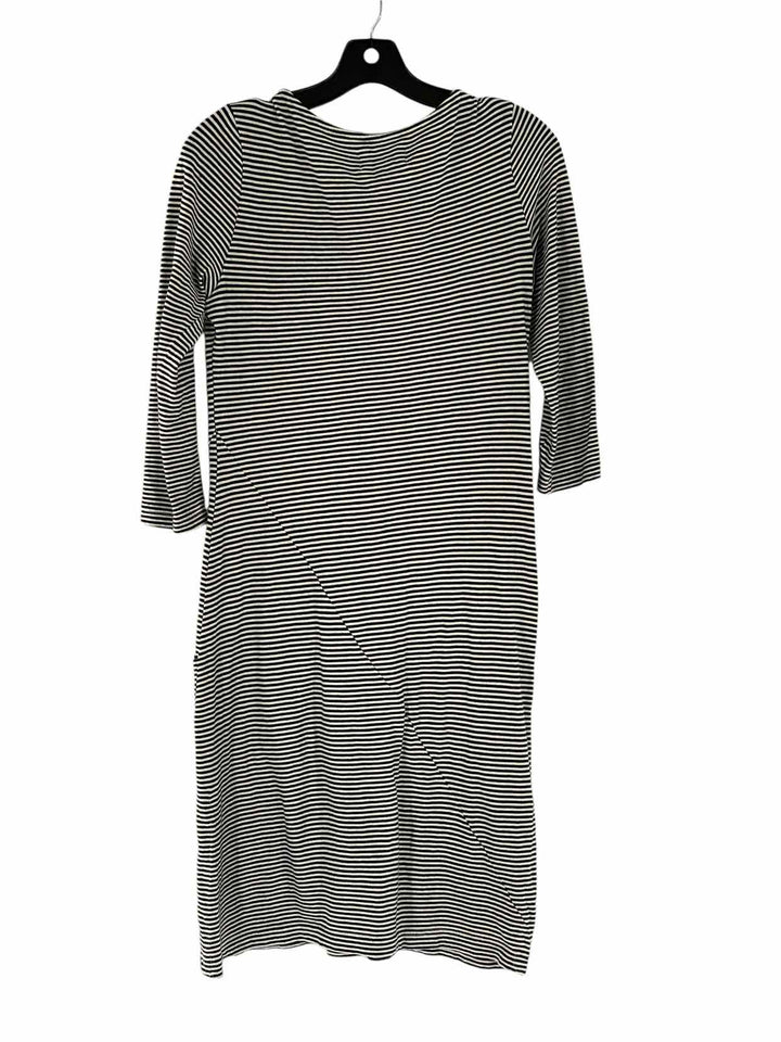 Betabrand Size S Black White Stripes Dress