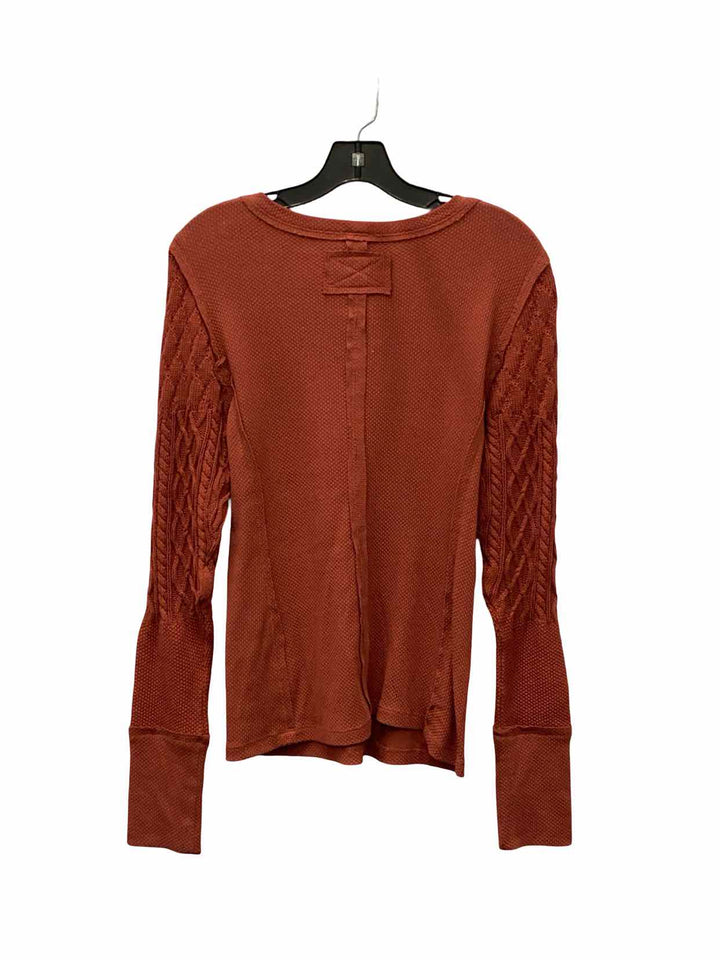 BKE Size S Blood Orange Long Sleeve Shirts