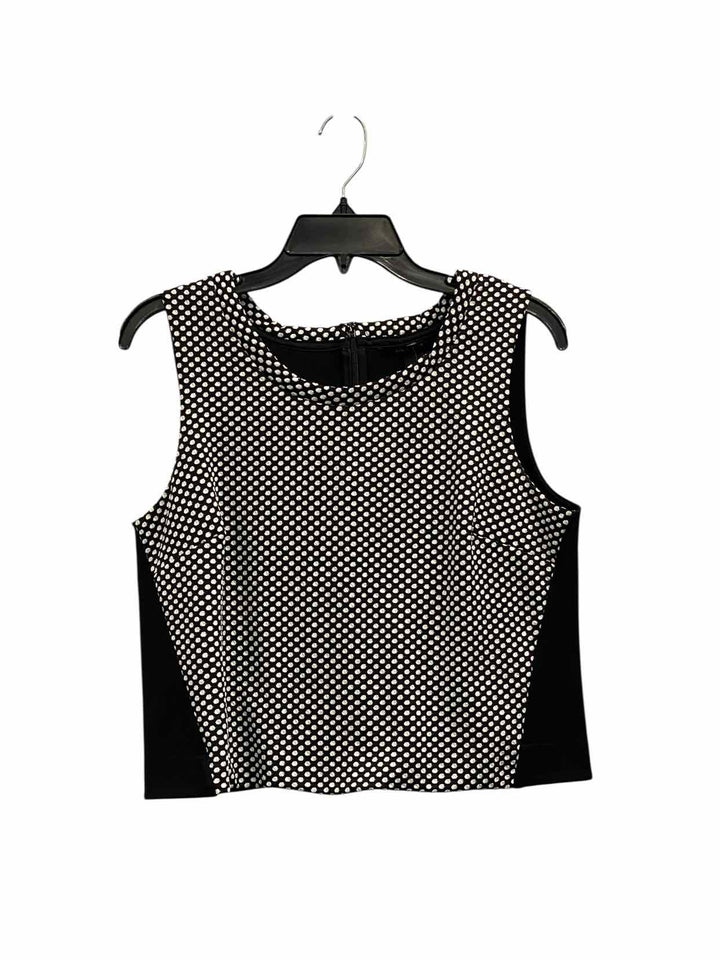 Banana Republic Size M Black White Polka Dot Tank Top
