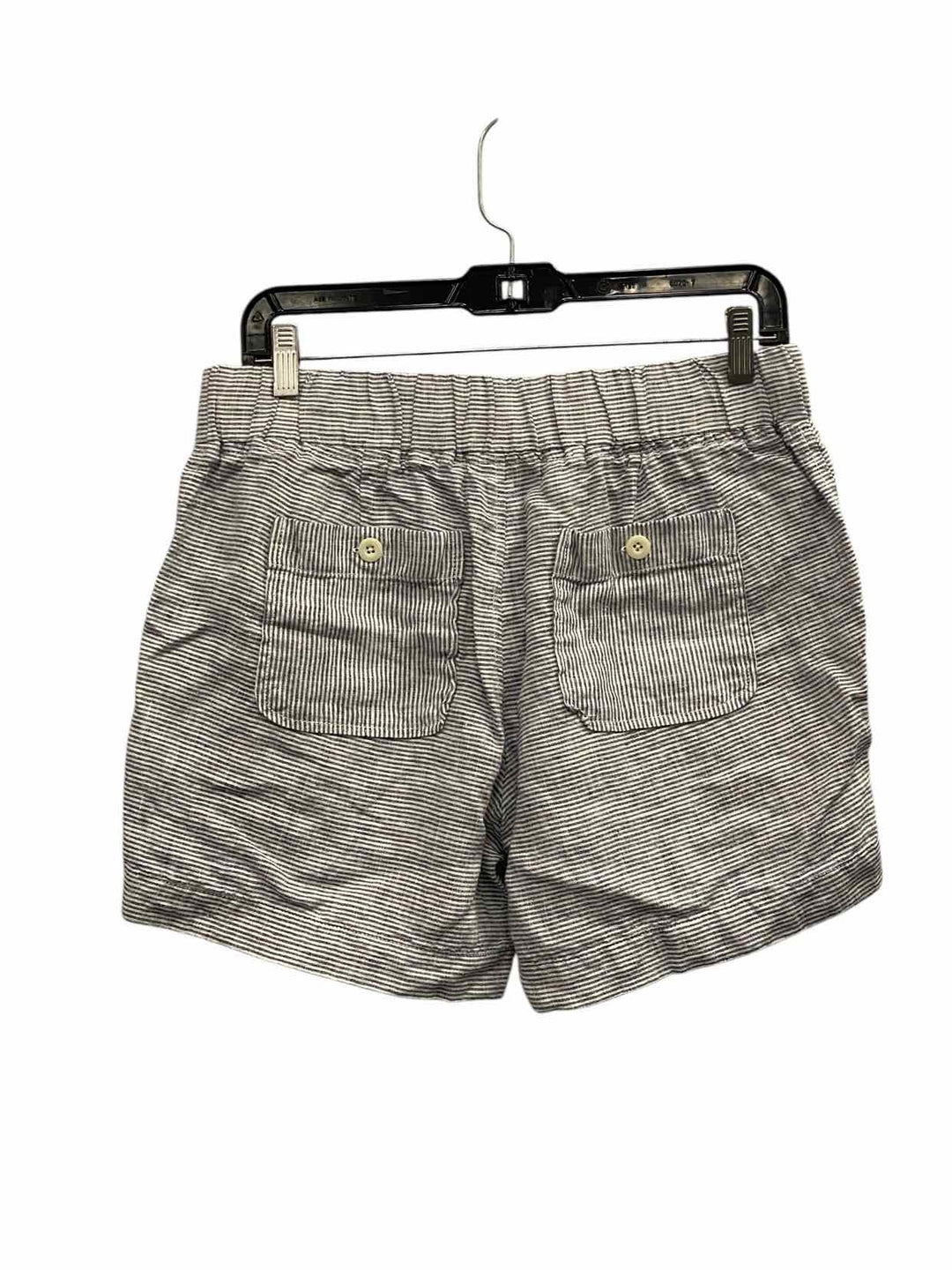 Athleta Size 6 Blue White Pinstripe Shorts