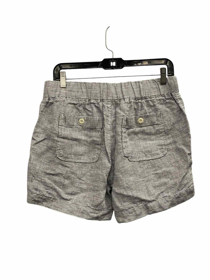 Athleta Size 6 Blue White Pinstripe Shorts