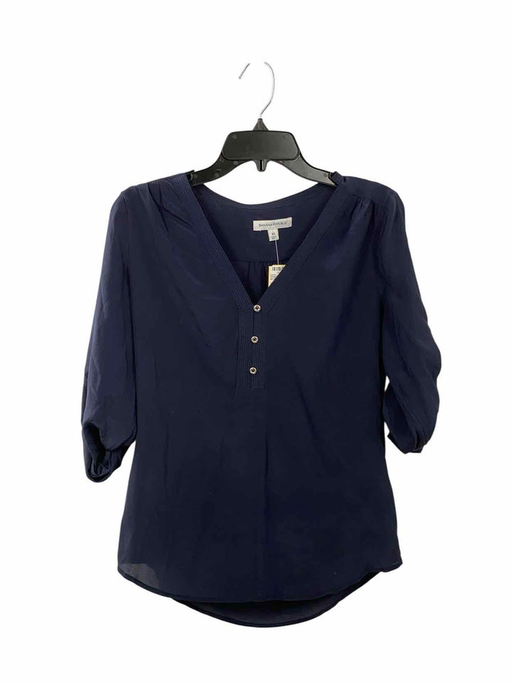 Banana Republic Size XS Navy Long Sleeve Shirts