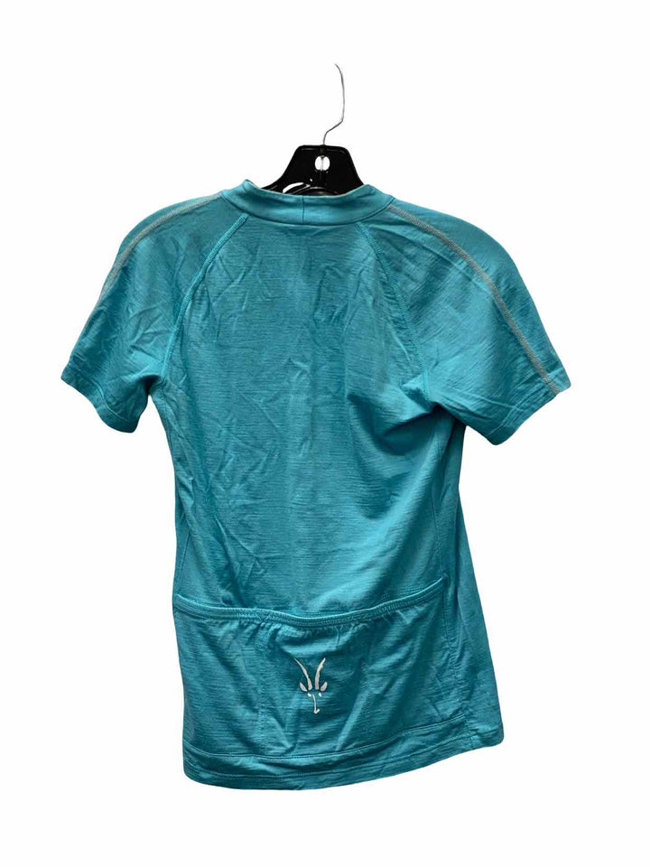 ibex Size S Blue Merino Wool Athletic Short Sleeve