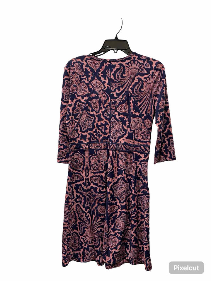 Title Nine Size M Blue Pink Print Dress