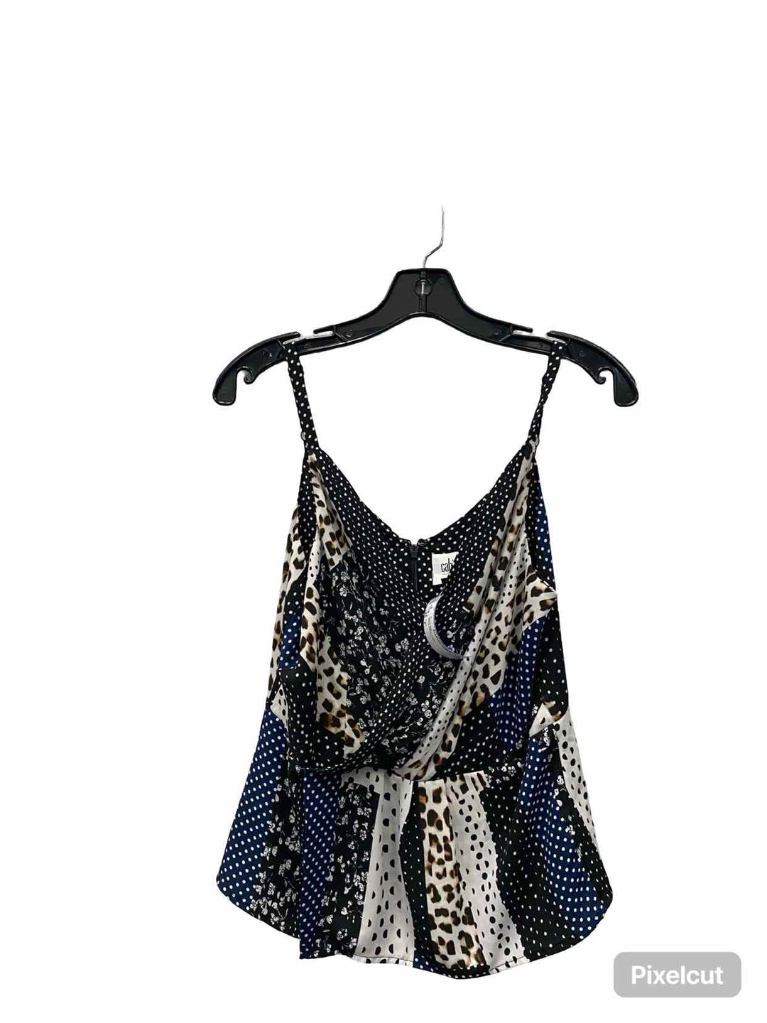 Cabi Size 4 Black White Print Tank Top
