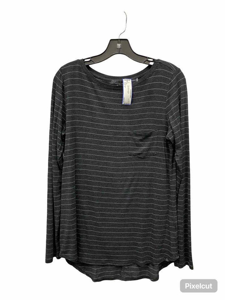 PrAna Size S Black Blue Striped Long Sleeve Shirts