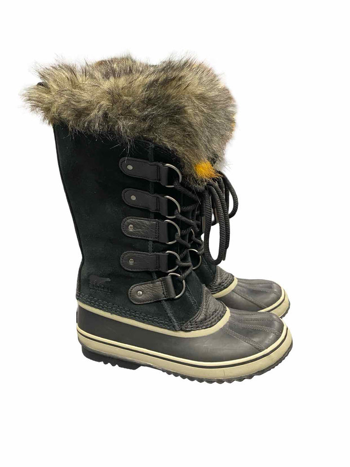 Sorel Shoe Size 8 Black Joan of Arctic Waterproof Boots(knee)