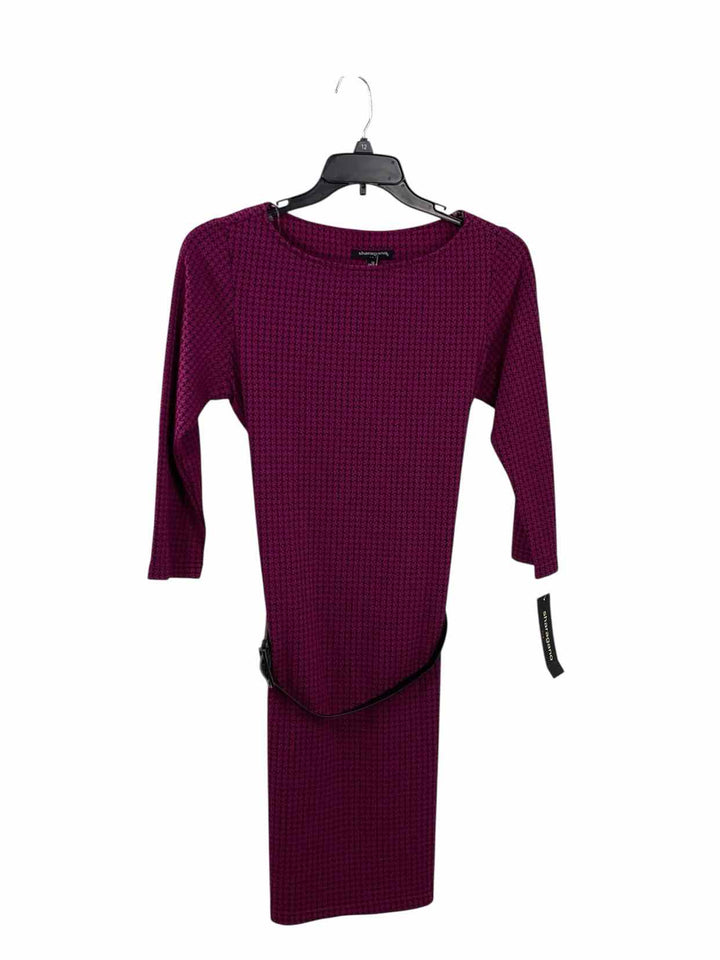 Sharagano Size 12 Purple Print Dress