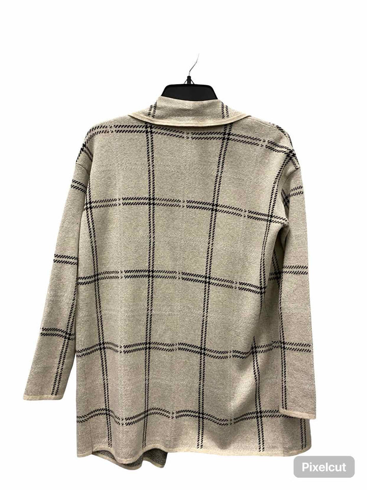 Loft Size S Beige Black 100% cotton Sweater