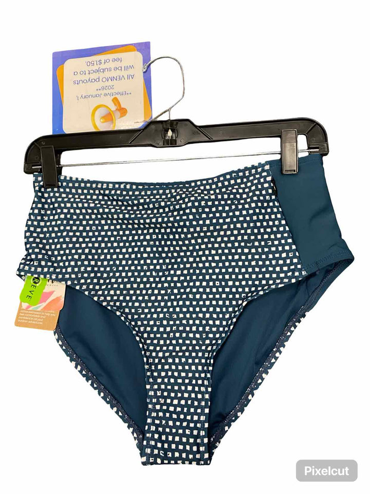 Nani Active Size M Teal Print Swimsuit Bottom