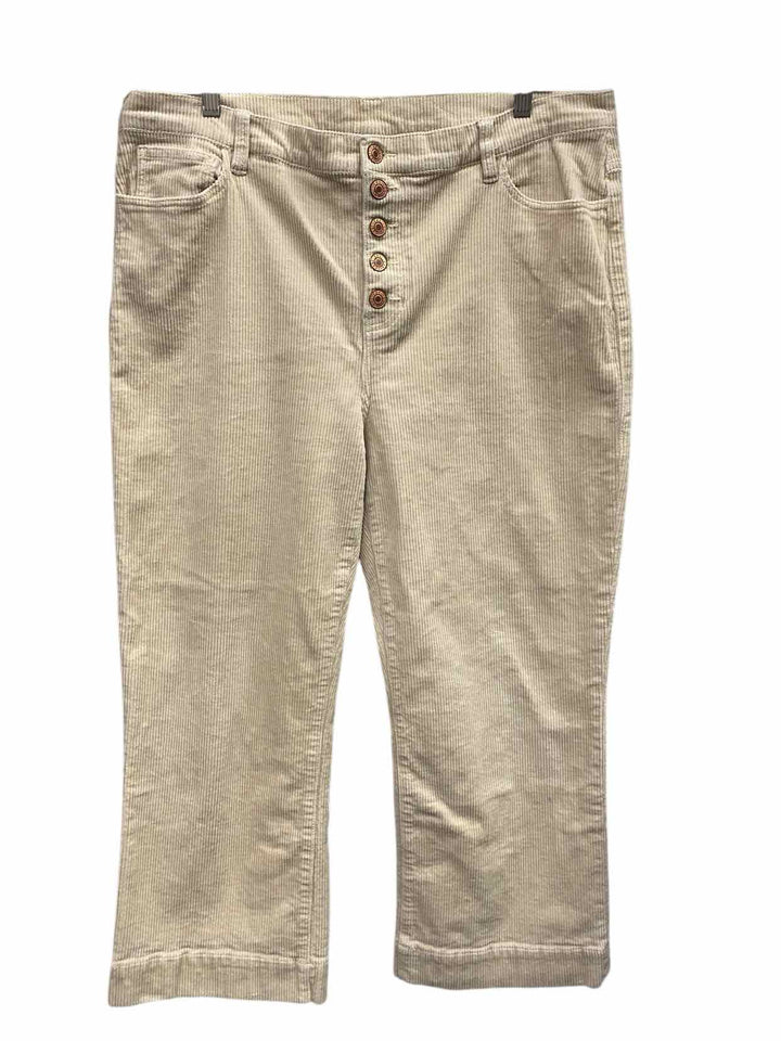 Cabi Size 16 Beige Corduroy Jeans