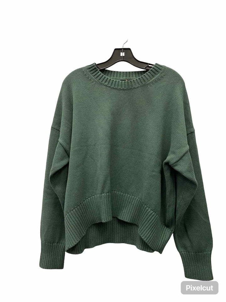 Quince Size M Green 100% Organic Cotton Sweater