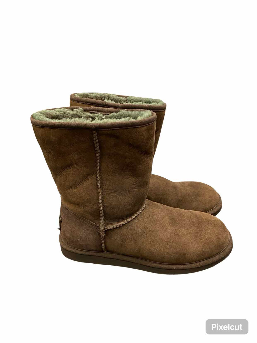 LL Bean Shoe Size 8 Brown Shearling Lined Boots(Ankle)