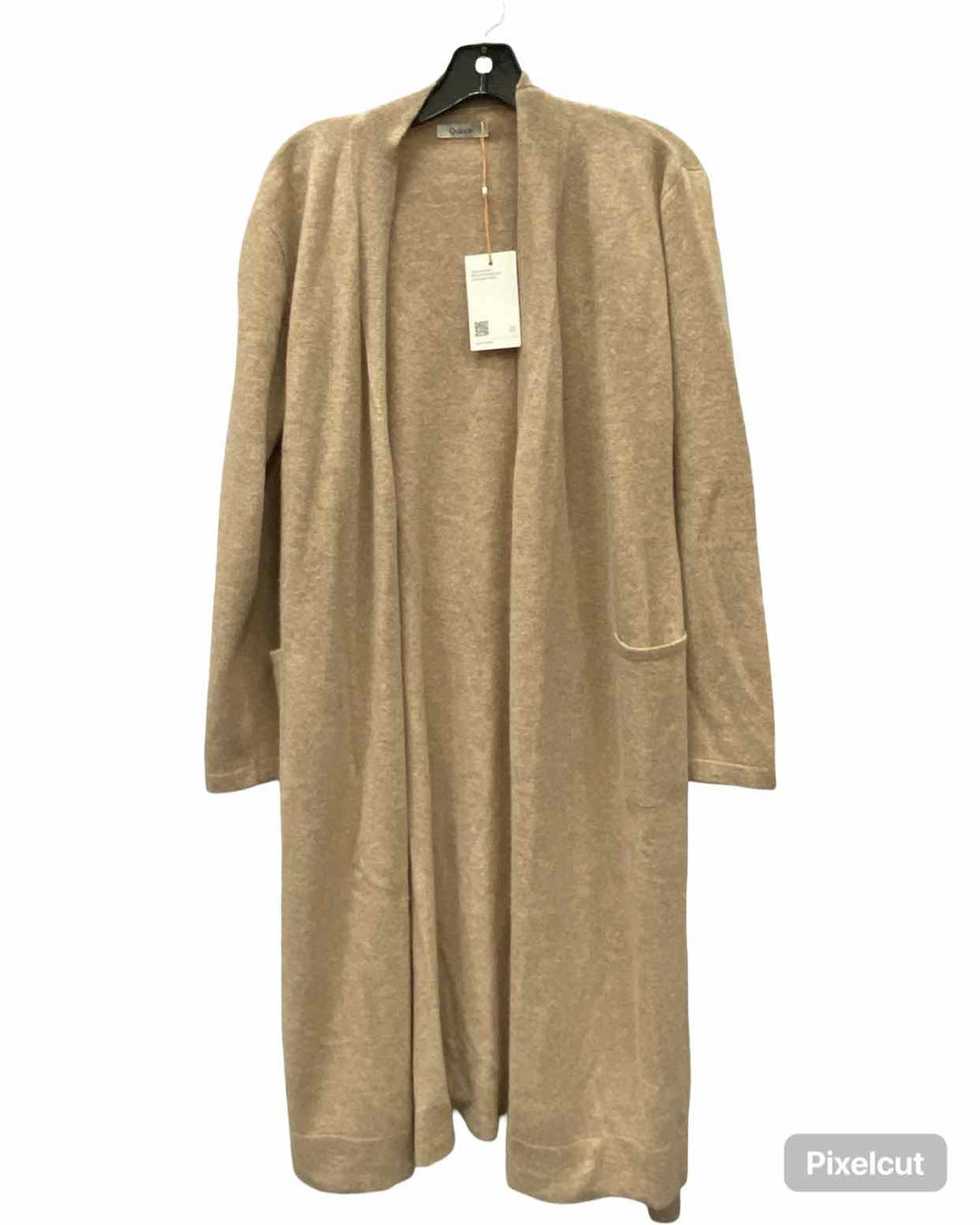 Quince Size L Tan 100% cashmere Sweater