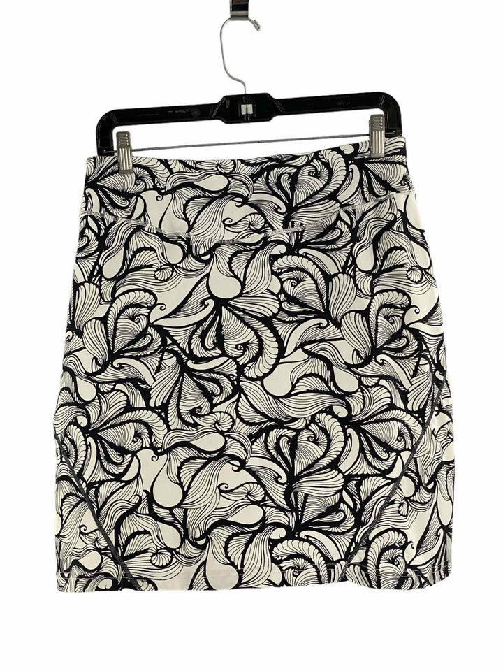 PrAna Size S Gray Black Print Skirt