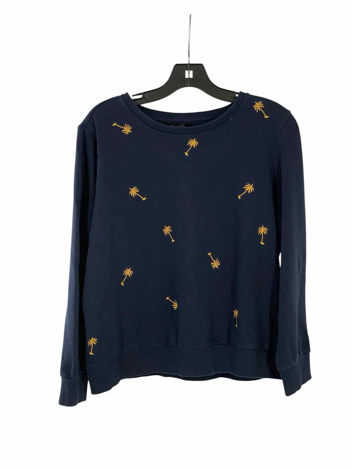 Banana Republic Size M Navy Palm Trees Long Sleeve Shirts