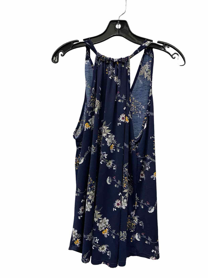 Paper Moon Size M Navy Floral Tank Top