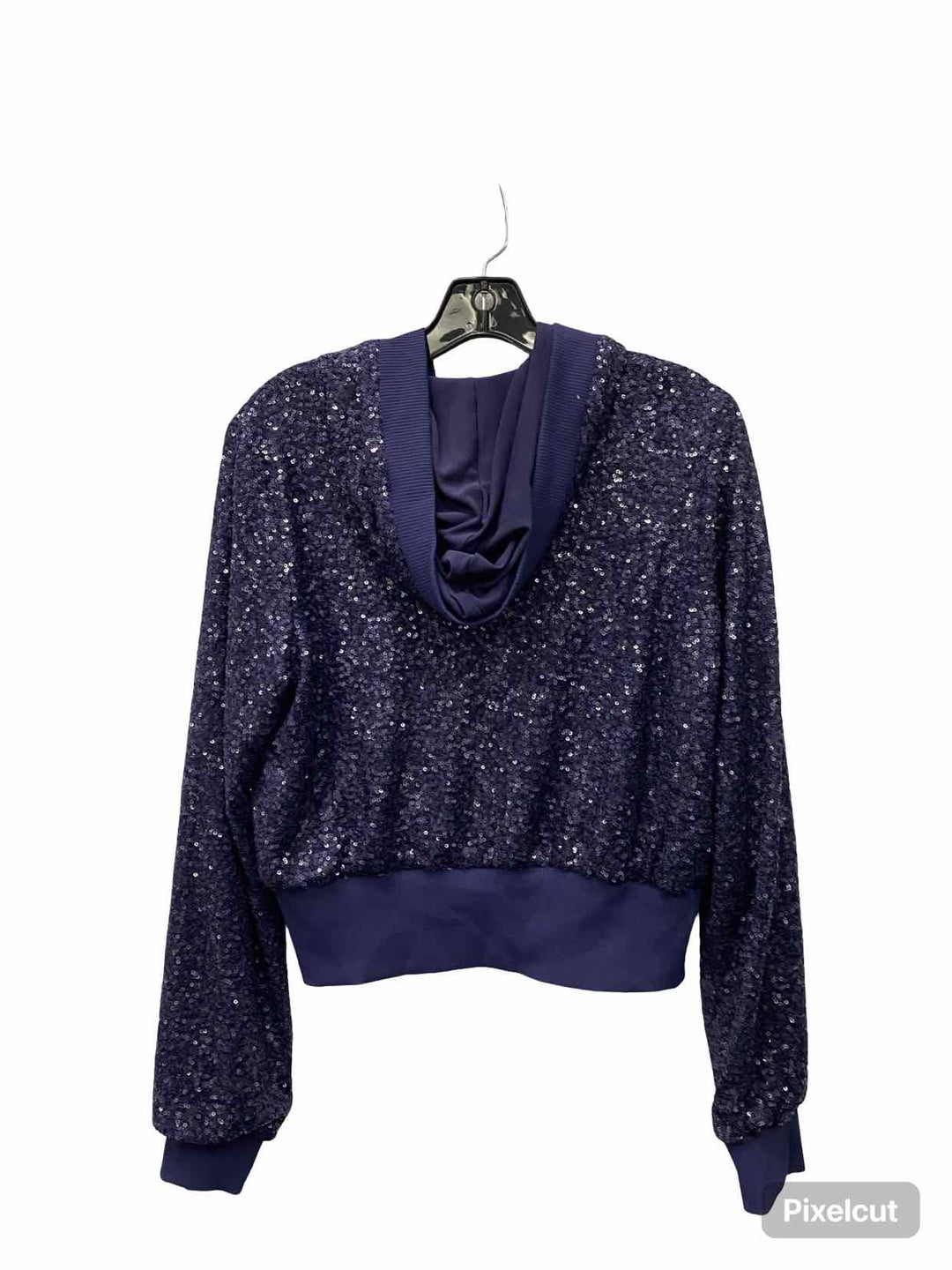 Susana Monaco Size L Blue sequined Jacket