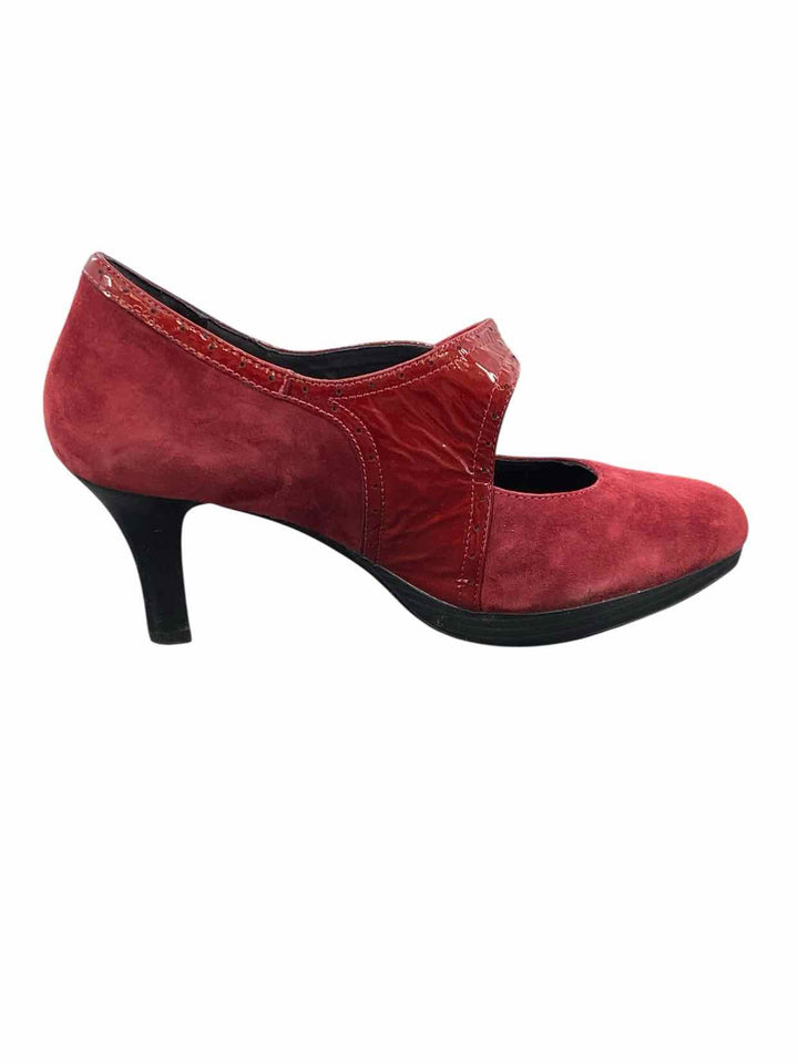 Ziera Shoe Size 42 Red Suede Heels