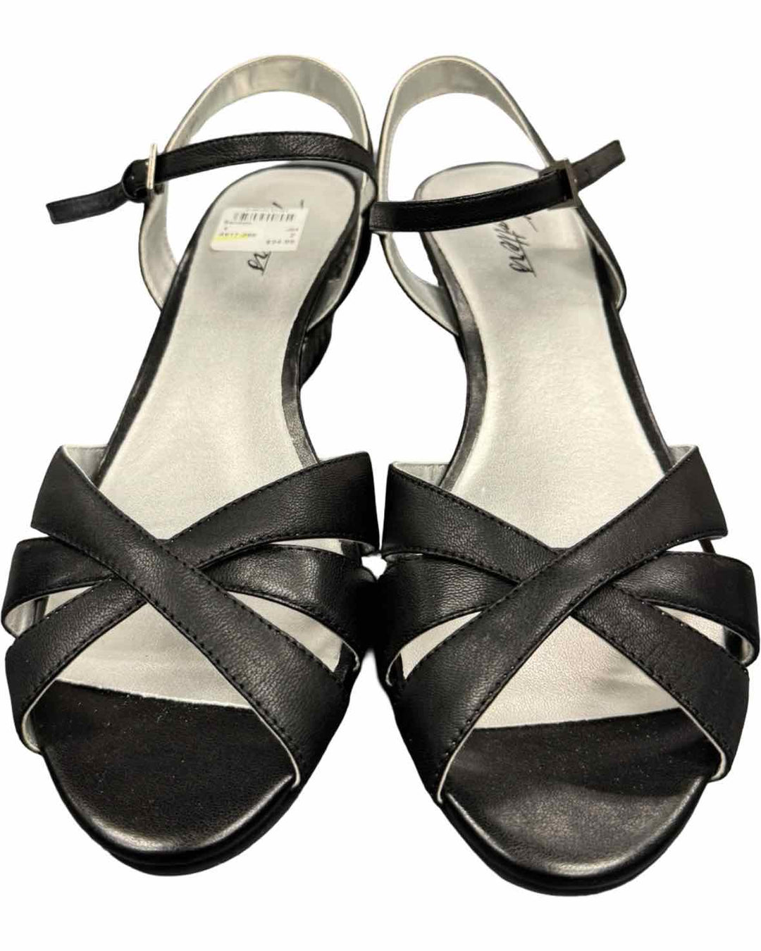 Trotters Shoe Size 8 Black Strappy Wedge Sandals