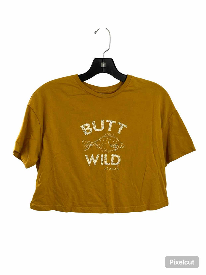 Unknown Brand Size S Yellow Short Sleeve Shirts