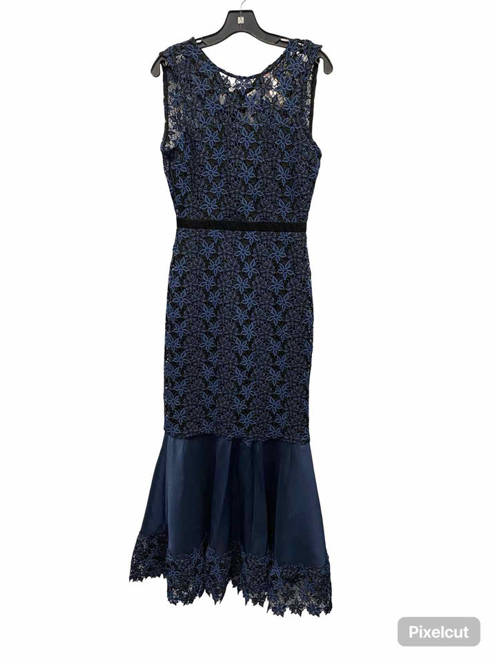 Reina Diaz Size S Blue Lace Dress