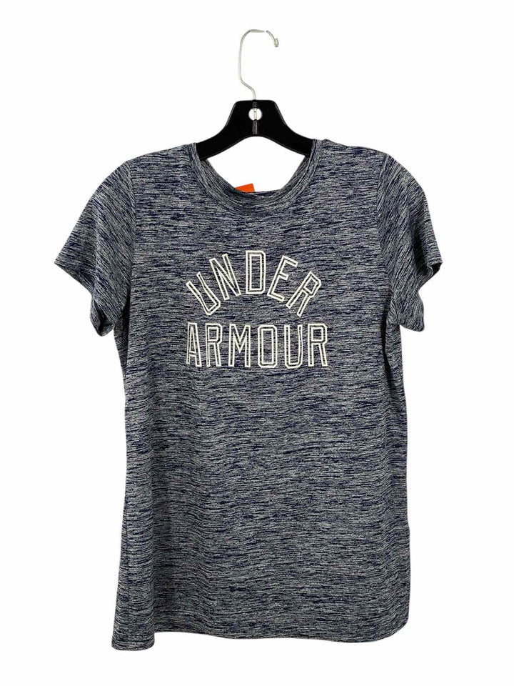 Under Armour Size L Navy Athletic Short Sleeve