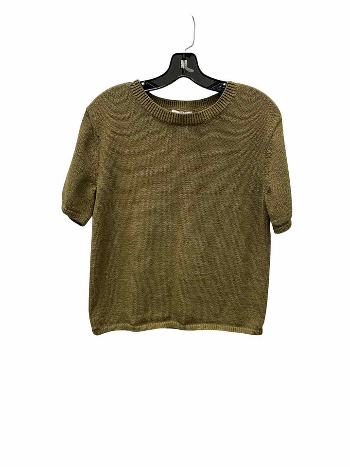 Loft Size L Green Short Sleeve Shirts