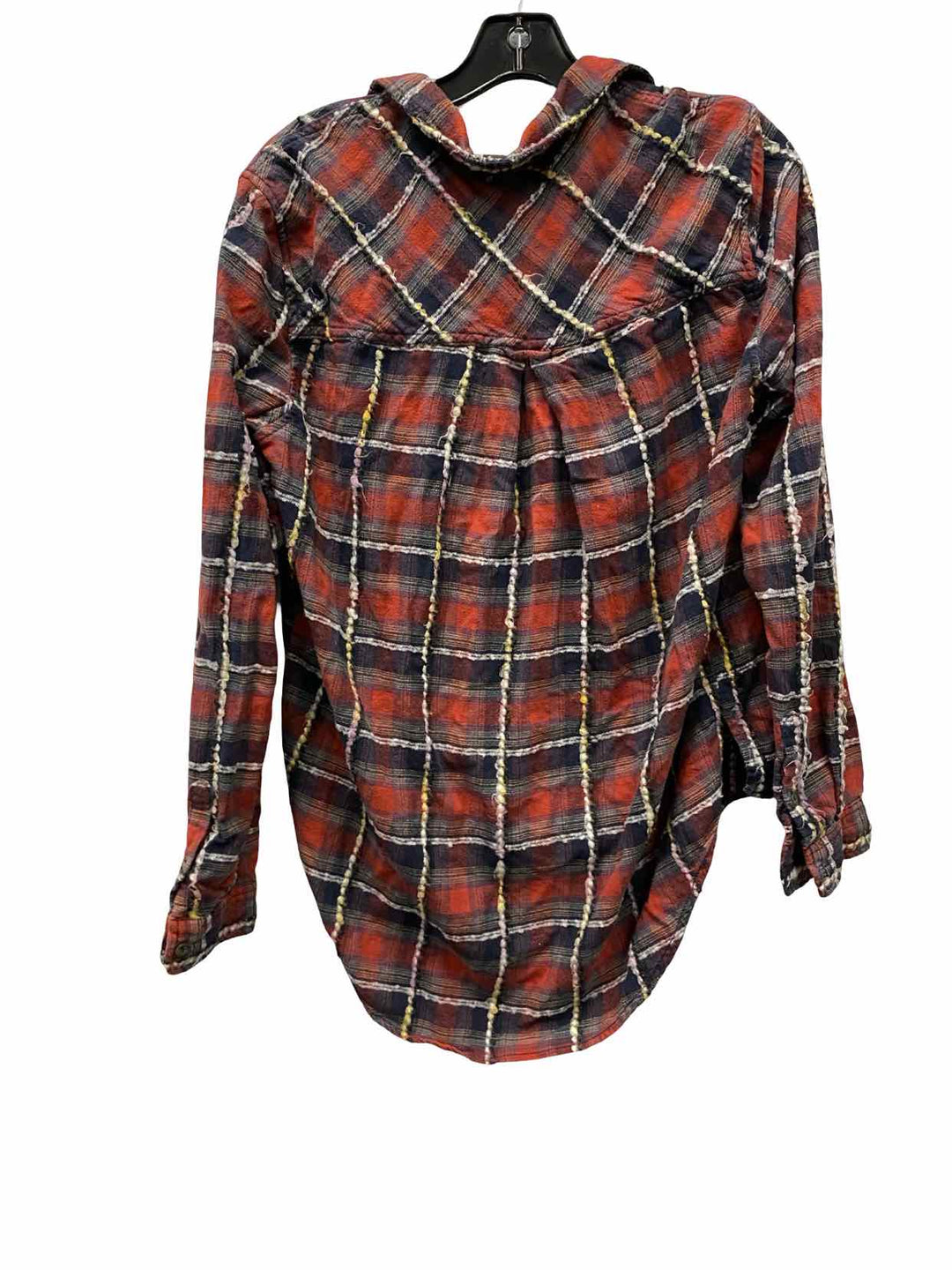 BDG Size SP Red Grey Flannel Long Sleeve Shirts